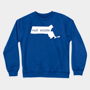 Massachusetts State Real Estate T-Shirt Crewneck Sweatshirt